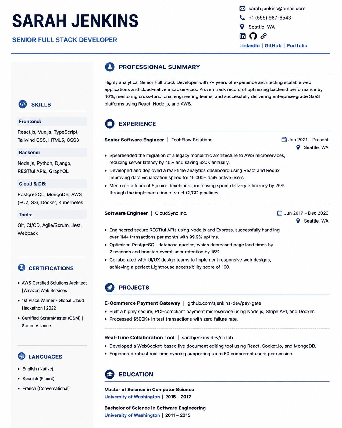 Approved Resume